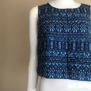 Blue crop top